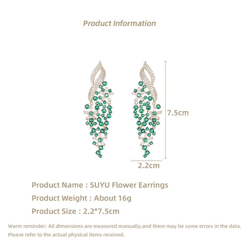 SUYU Fashion Dress Paired With Earrings Exaggerates The Grandeur Of Heavy Industry Earrings