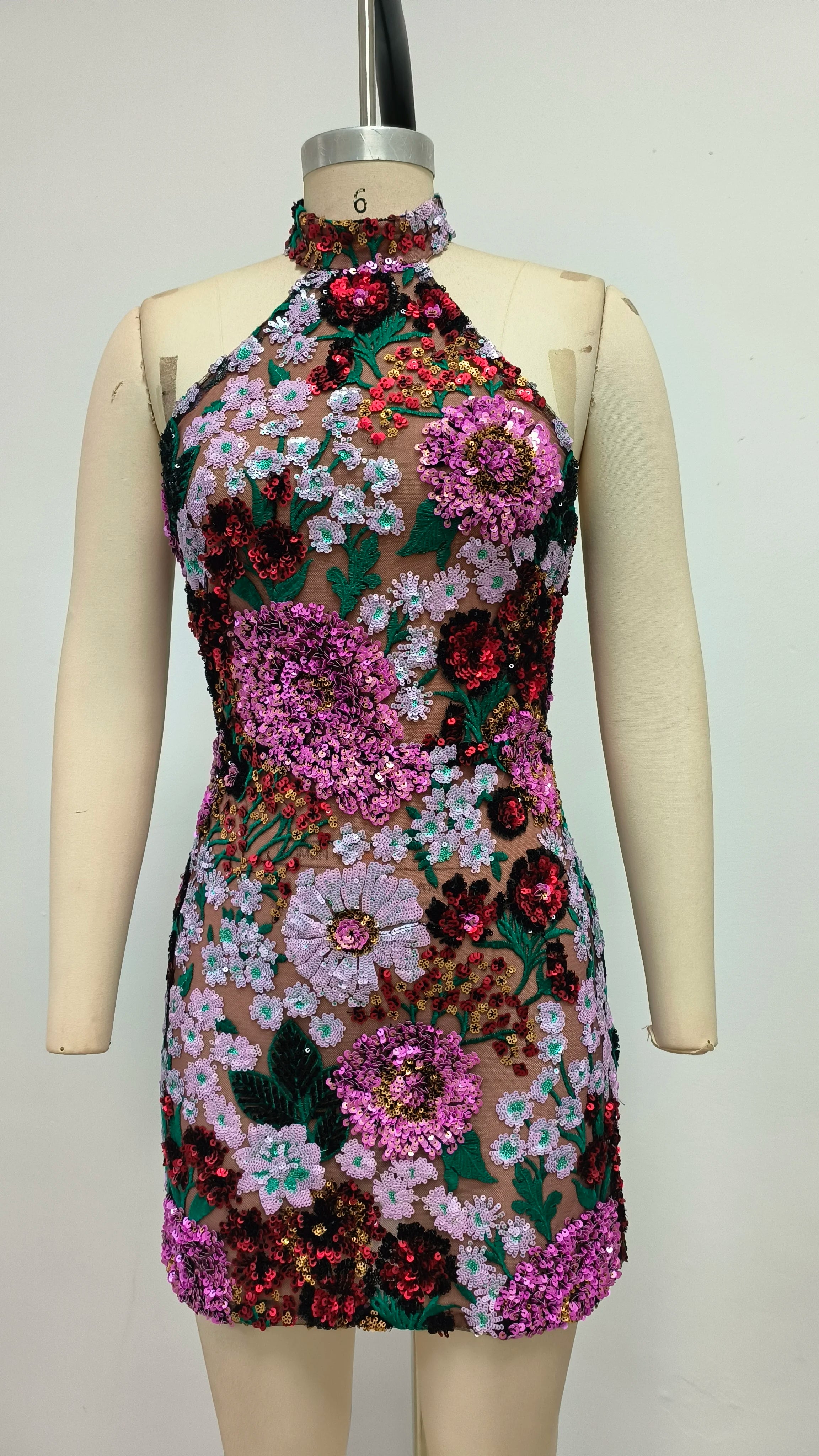 Top Quality Women Sexy Off the Shoulder Embroidery Bodycon Mini Dress Elegant Evening Party Birthday Girls' Vacation Outfit