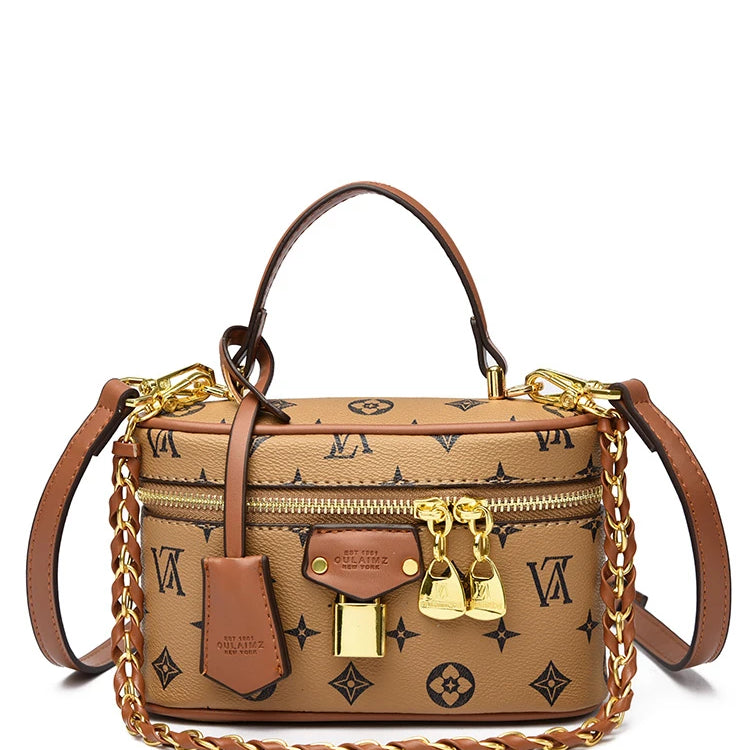 Famous Fashion Women's Zipper Crossbody Bag Paris Designer Inspired Vintage Handbag Suitable For Daily Use
