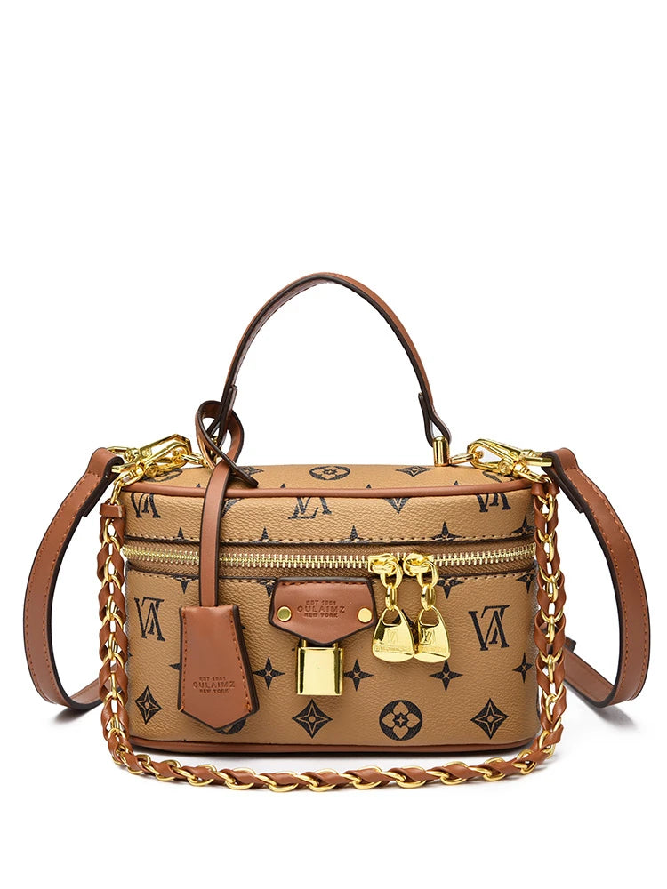 Famous Fashion Women's Zipper Crossbody Bag Paris Designer Inspired Vintage Handbag Suitable For Daily Use