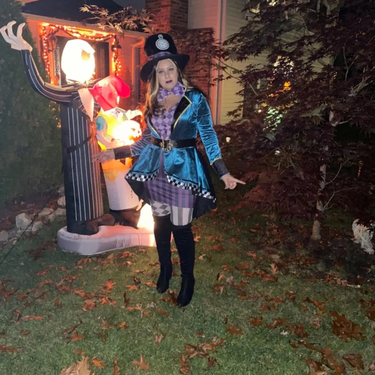 Halloween Alice In Wonderland Clock Mad Hatter Cosplay Costume Sexy Adult Fairy Tale Dress Women Magic Show Tuxedo Fancy Dress