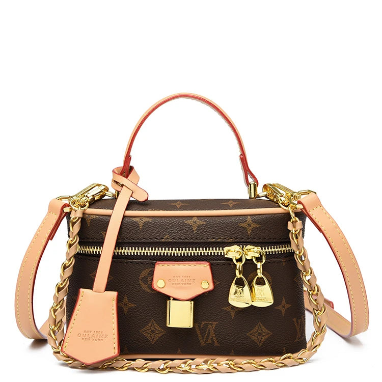 Famous Fashion Women's Zipper Crossbody Bag Paris Designer Inspired Vintage Handbag Suitable For Daily Use