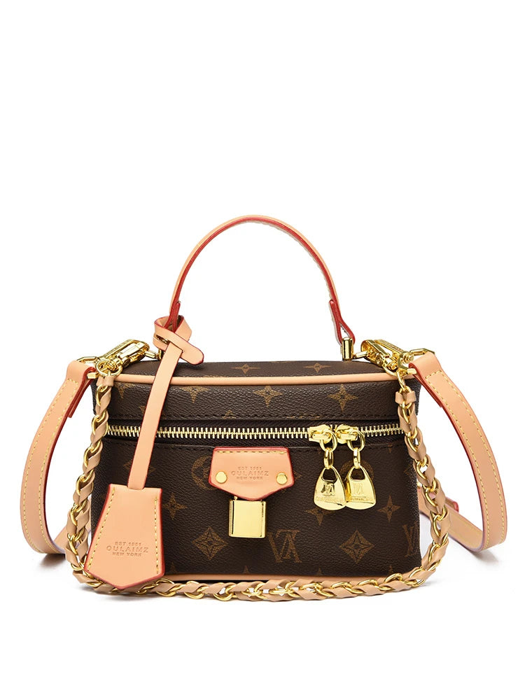 Famous Fashion Women's Zipper Crossbody Bag Paris Designer Inspired Vintage Handbag Suitable For Daily Use