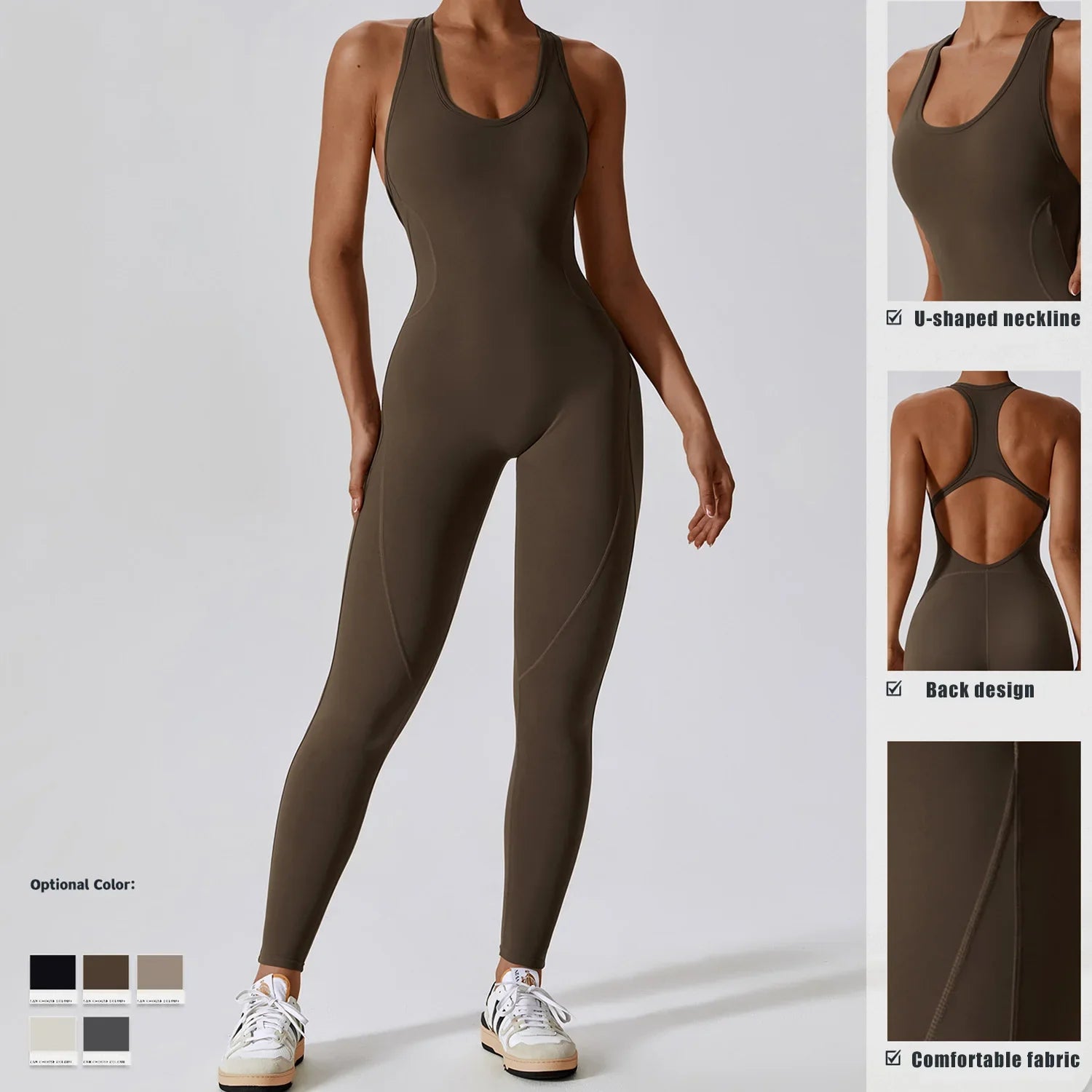Gym Tracksuit Bodysuits for women Sexy Workout Set Fitness Bodysuit Siamese Sportswear Women Jumpsuit Soft One-piece Yoga Suits