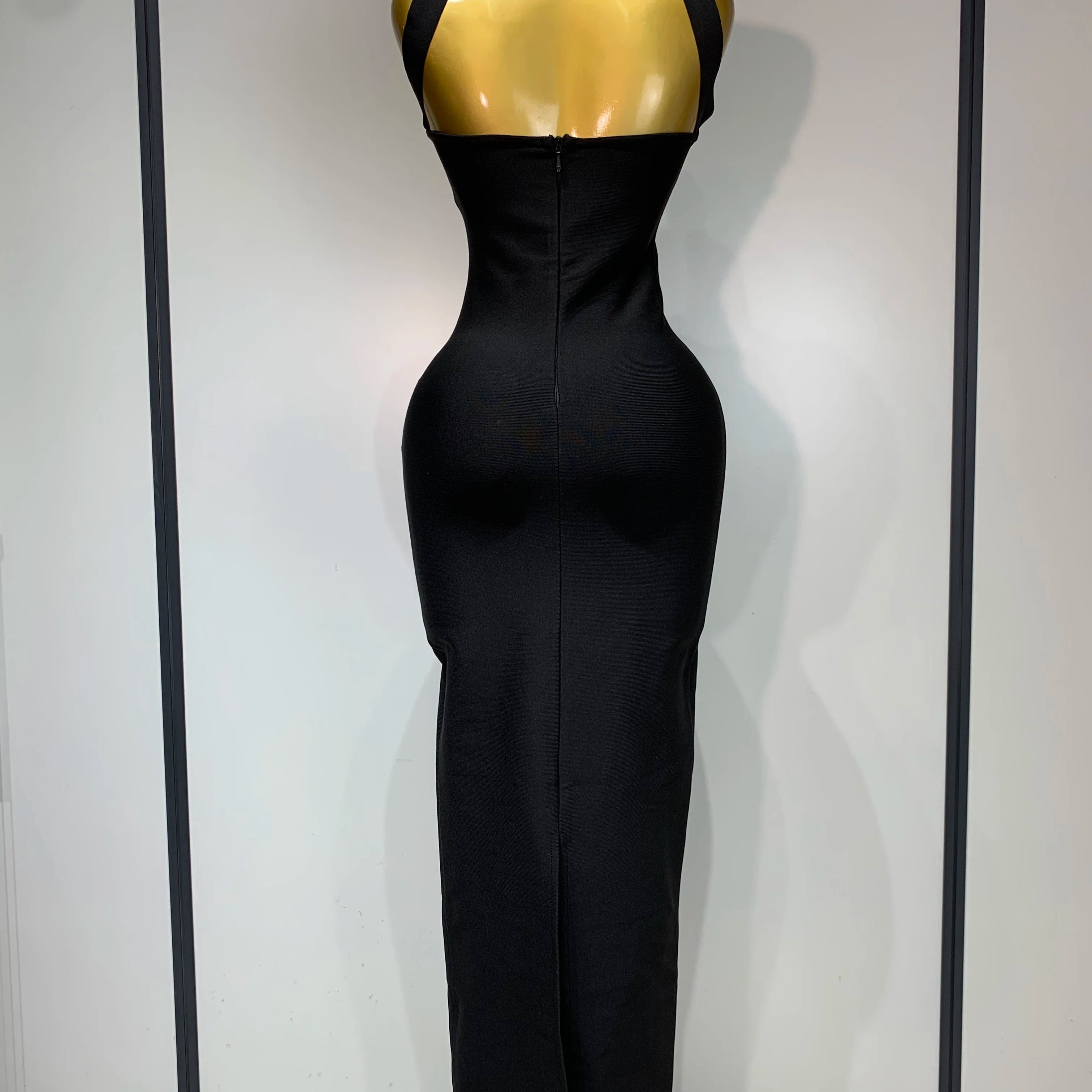 Women Sexy Backless Bodycon Bandage Dress Sleeveless Maxi Long Elegant Dresses 2025 Luxury Birthday Dress Club Party Outfit