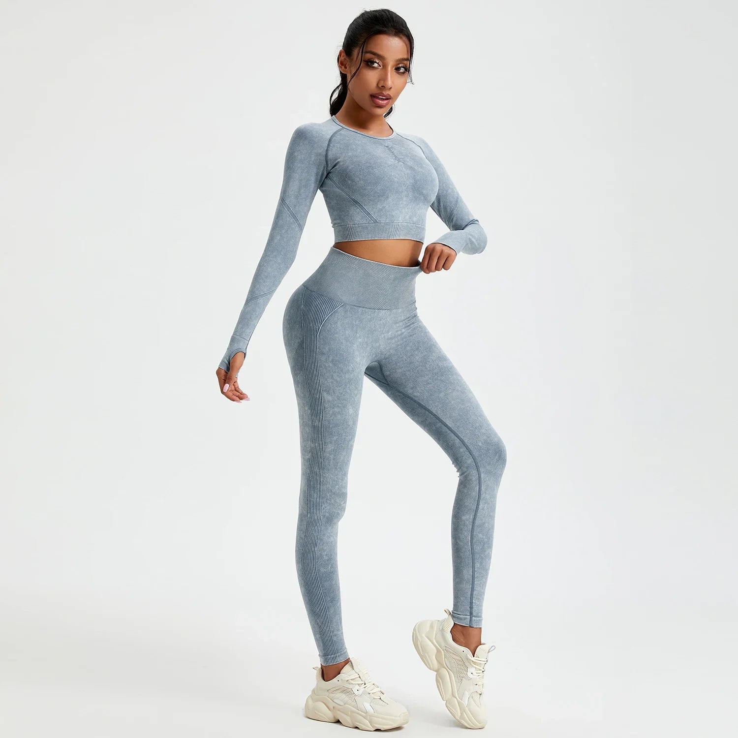 Wash Autumn Pant Sets Skinny Stretch Sport Pant Sets Beautiful Activewear