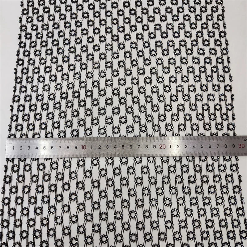 Women Dresses Fashion Diamonds Loose Hollow Cardigan Top Mesh Halloween Festival Cocktail Party Dress