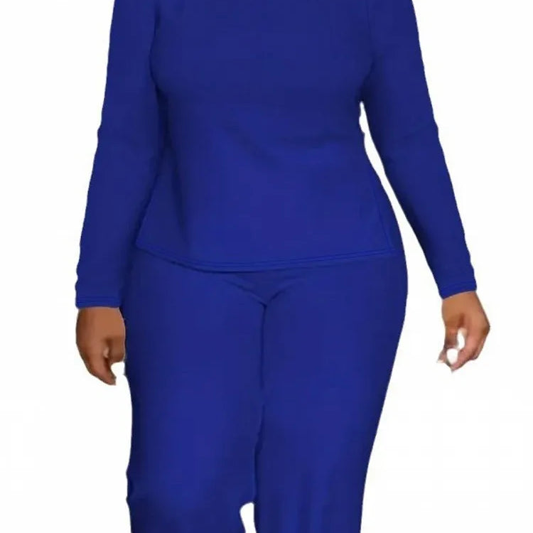 2 Piece Women Sets 2025 New Arrival Plus Size Spring Autumn Matching Sets Top And Pants Suits Outfits Oversized Clothing