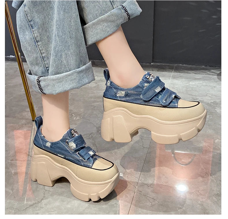 Shoes for Women Solid Women's Vulcanize Shoes Outdoor Women Sneakers Flat Heel Platform Sneakers Preppy