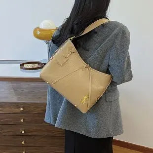 2025 Genuine Leather Tote Bag, Vintage Inspired Shoulder Bag for Women, Unique Retro Purse, Luxe & Timeless