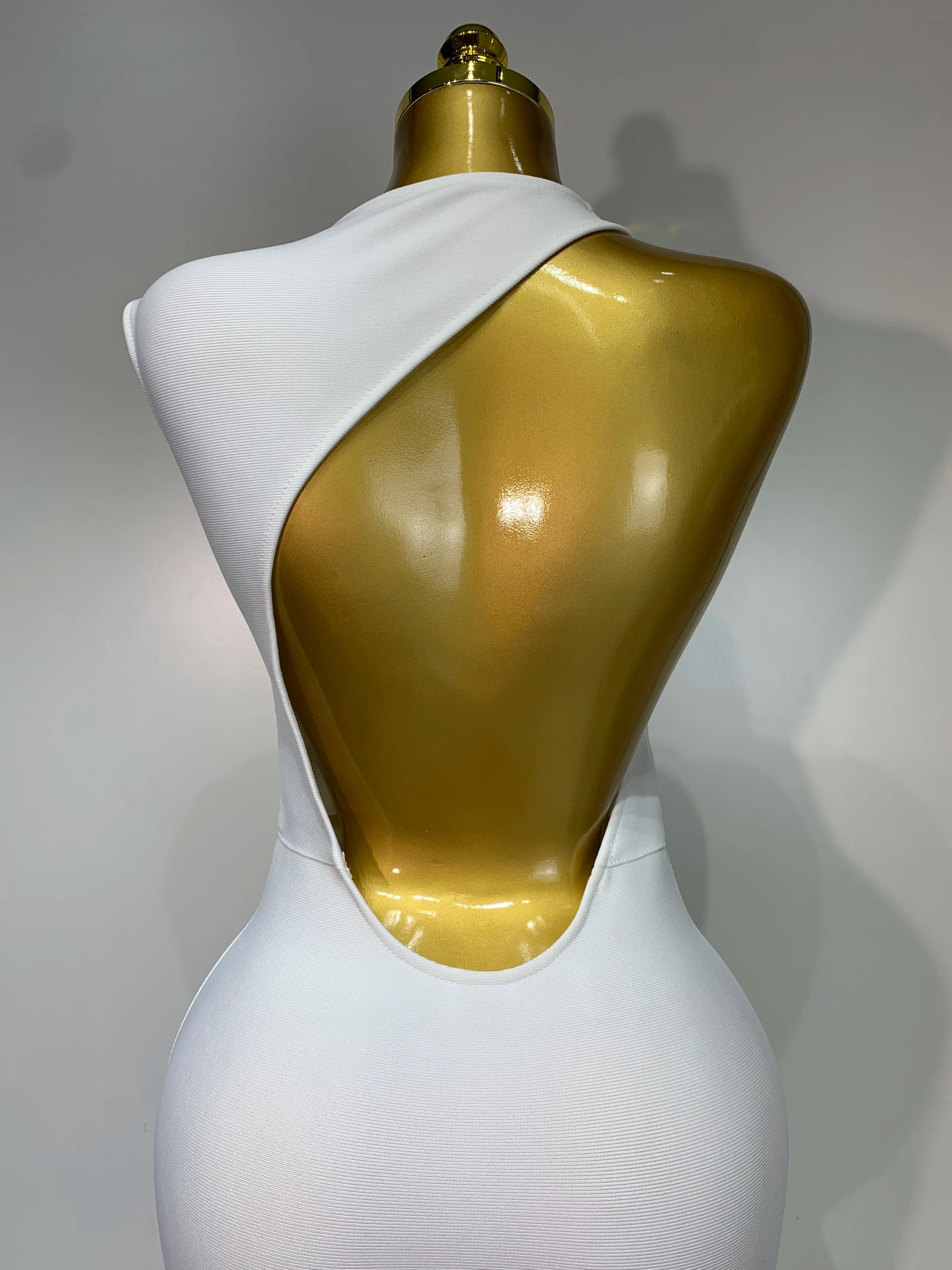 Women Sexy Sleeveless Backless Design Bodycon Bandage Dress 2025 Celebrity Elegant Evening Club Party Luxury Birthday Dresses