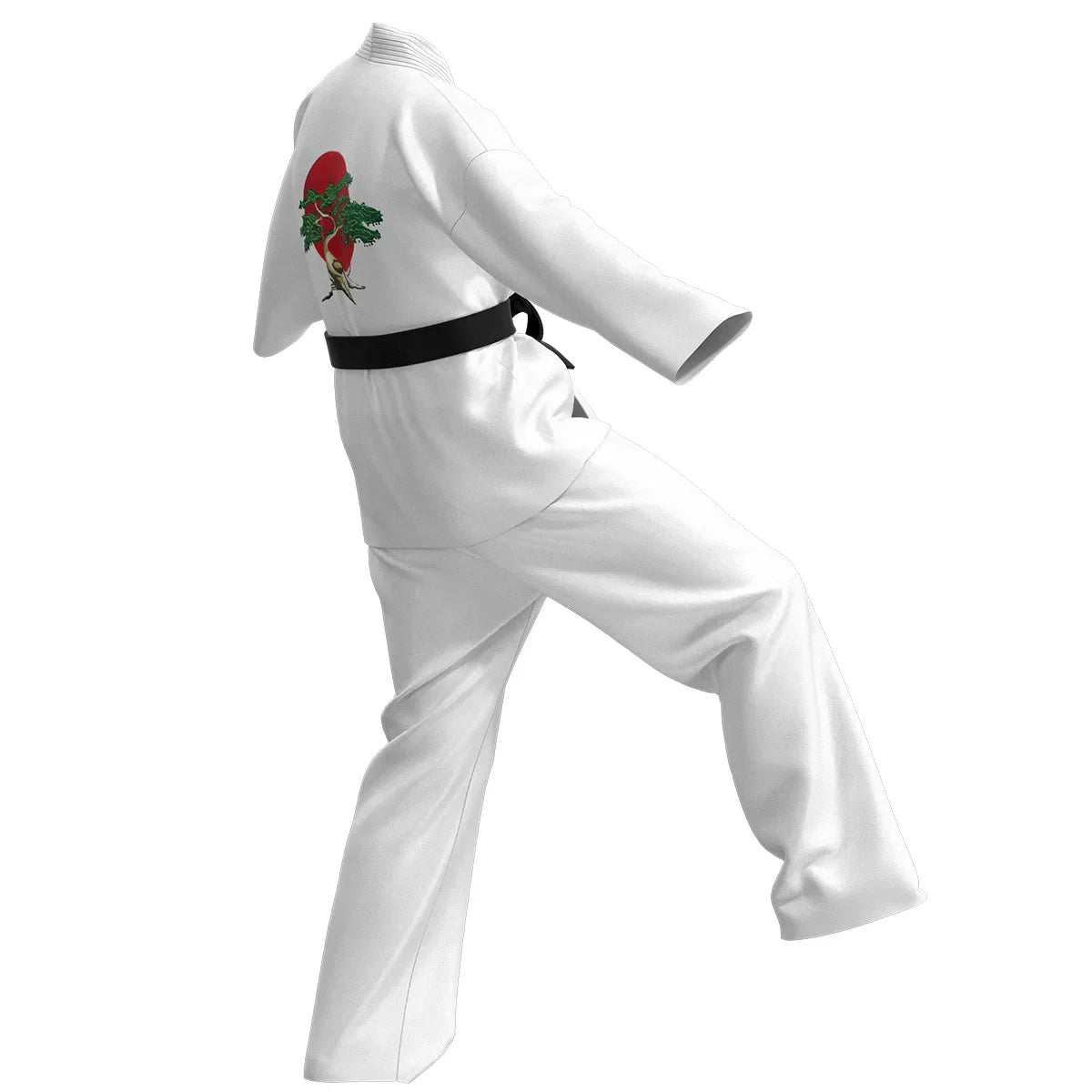 Karate Kids KOF Cobra Kai Cosplay Costume Kid Aldult Black White Kimono Uniform Headband Anime Halloween Party Suit Tracksuit