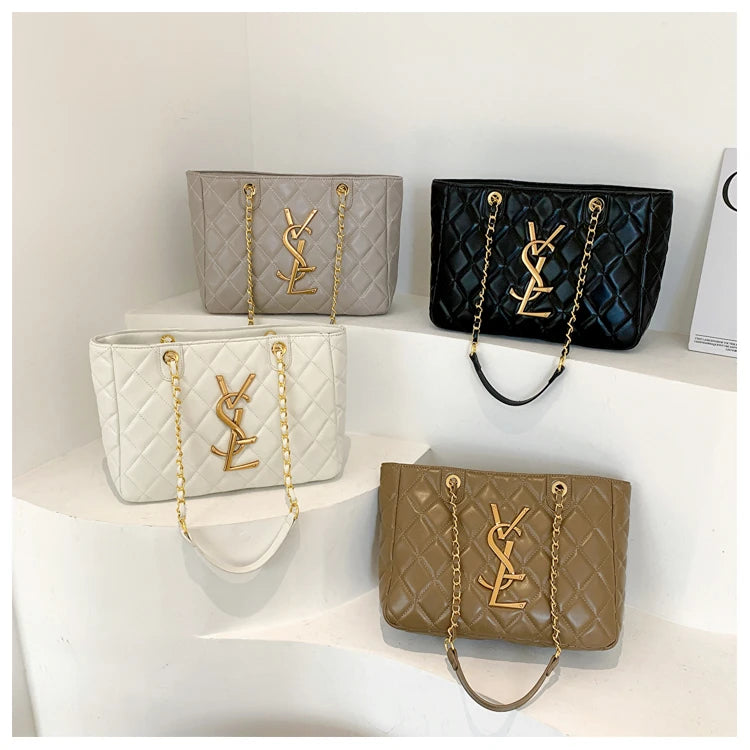 Elegant Women Designer Shoulder Bag Luxury Leather Crossbody Bag High End Tote Vintage Classic