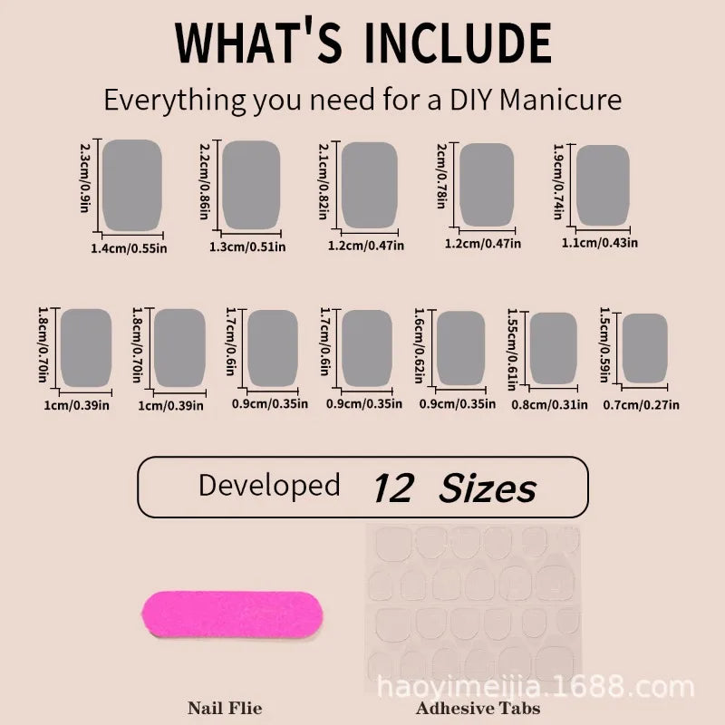 24Pcs Christmas Fake Nails Sweet & Cool Black & White Snowflake Minimalist Press-On Nails Perfect for Gift To Girls and Friends