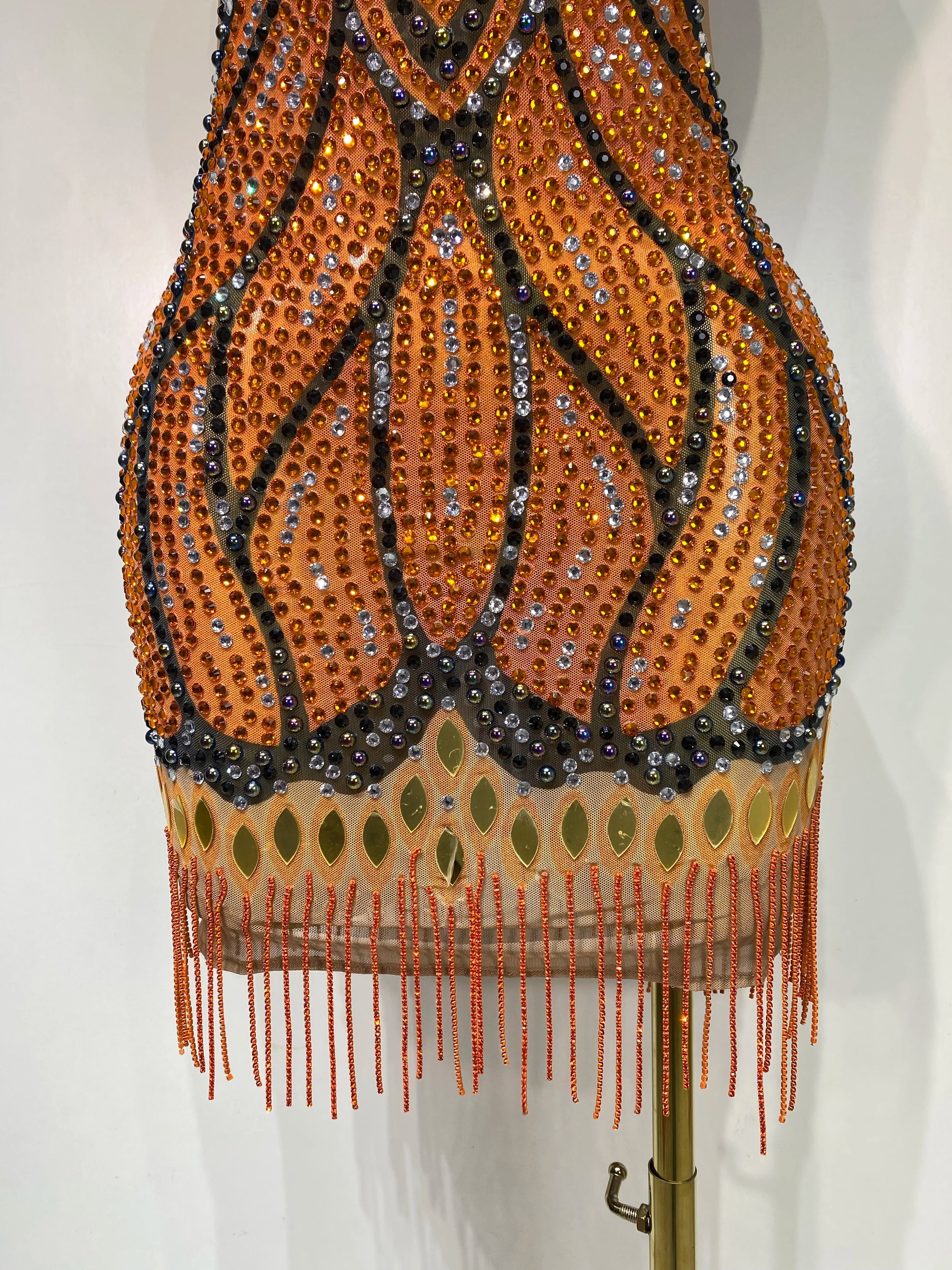 Sparkly Rhinestones Mesh Short Dress 2025 Sexy Sleeveless Luxury Birthday Evening Party Gown Performance Singer Stage Outfit