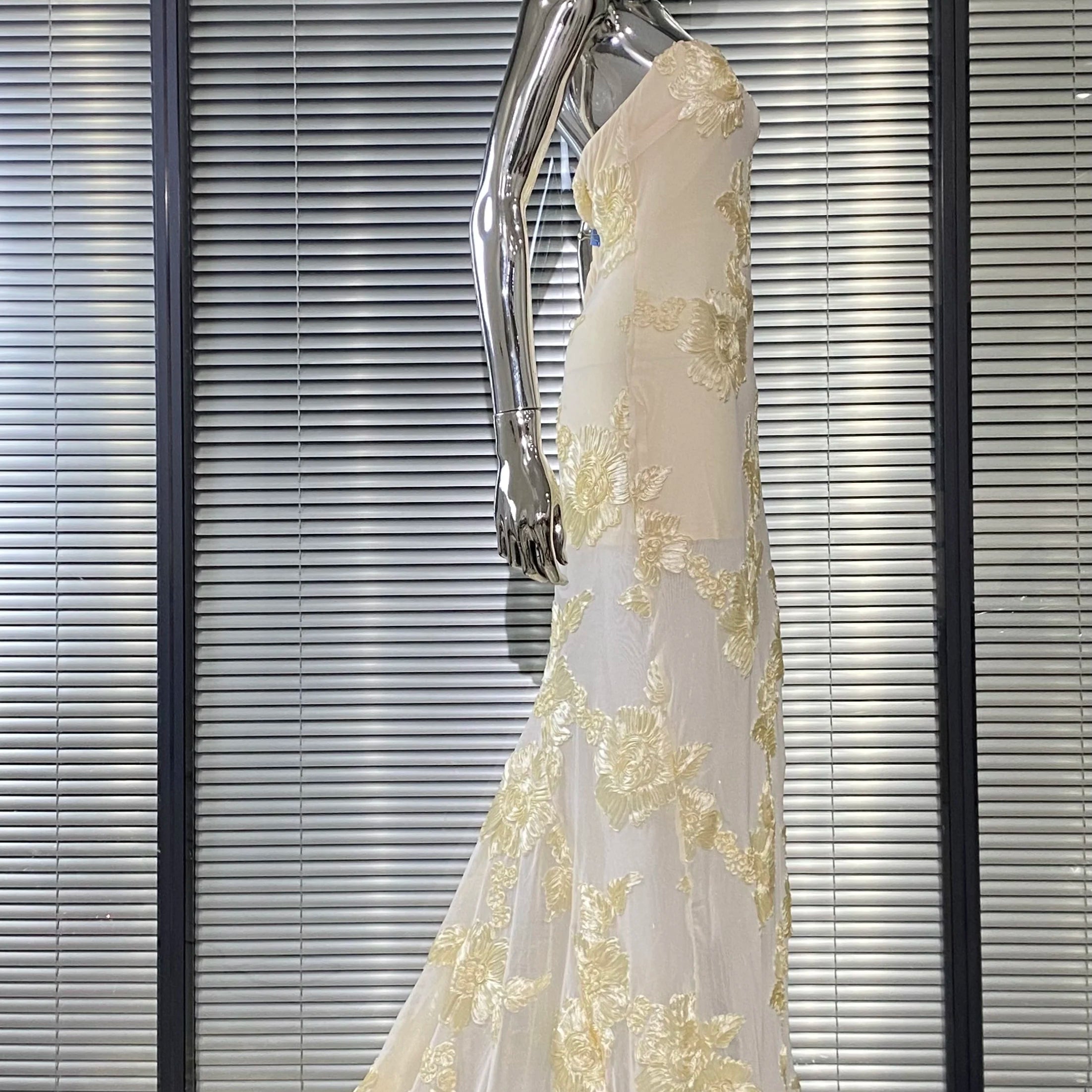 Top Quality Women Sexy Strapless Embroidery Floor-length Maxi Dress Celebrate Evening Party Prom Cocktail Outfit Wholesale