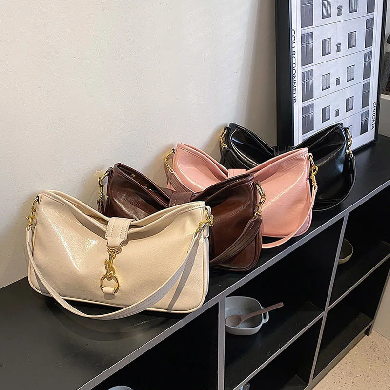 Large Soft Leather Crossbody Bags for Women Trend Designer Vintage Shoulder Bag Female Handbags and Purses