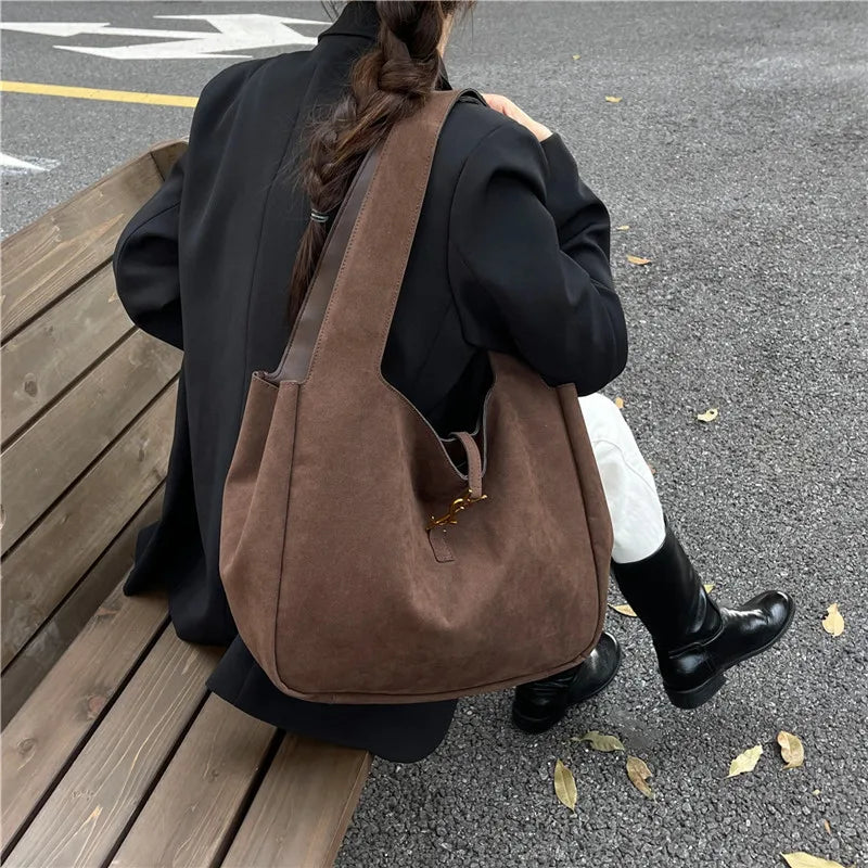 Chic 2025 Retro Tote Bag, Structured Basket Style Purse for Women, Matte Texture Shoulder Bag, Spacious Everyday Carryall