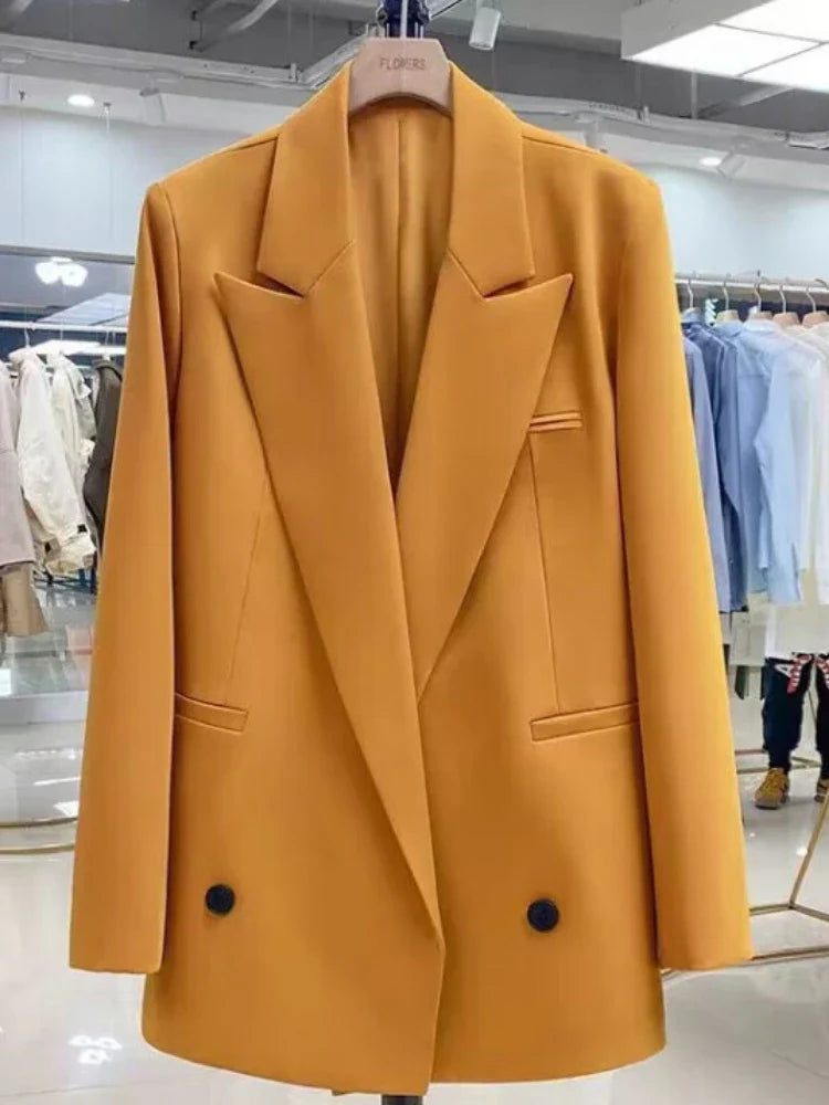 Chic Office Lady Blazer Women's Coats Spring Autumn Female Tops Street Trend Ladies Outerwear Blazers for Women Jacket Clothing