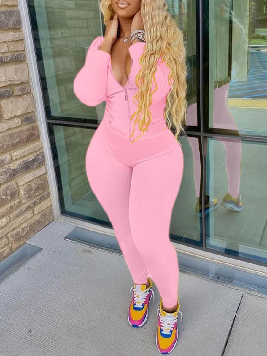 LW Plus Size Autumn Womens Kangaroo Long Sleeve Casual Tracksuit Set  Hooded Collar Pocket Design Two Piece Pants Set Outifits