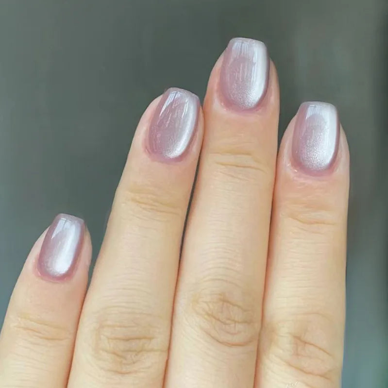 24pcs/30pcs/set fake nails for women cat eyes french nail tips purple red green brown color faux ongles press on false nail art