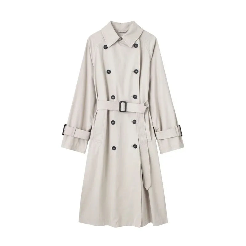 Long Trench Luxury Elegant Trench Coat Female Y2k New in Outerwears Women's Windbreaker Jackets Trend Coat Ladies