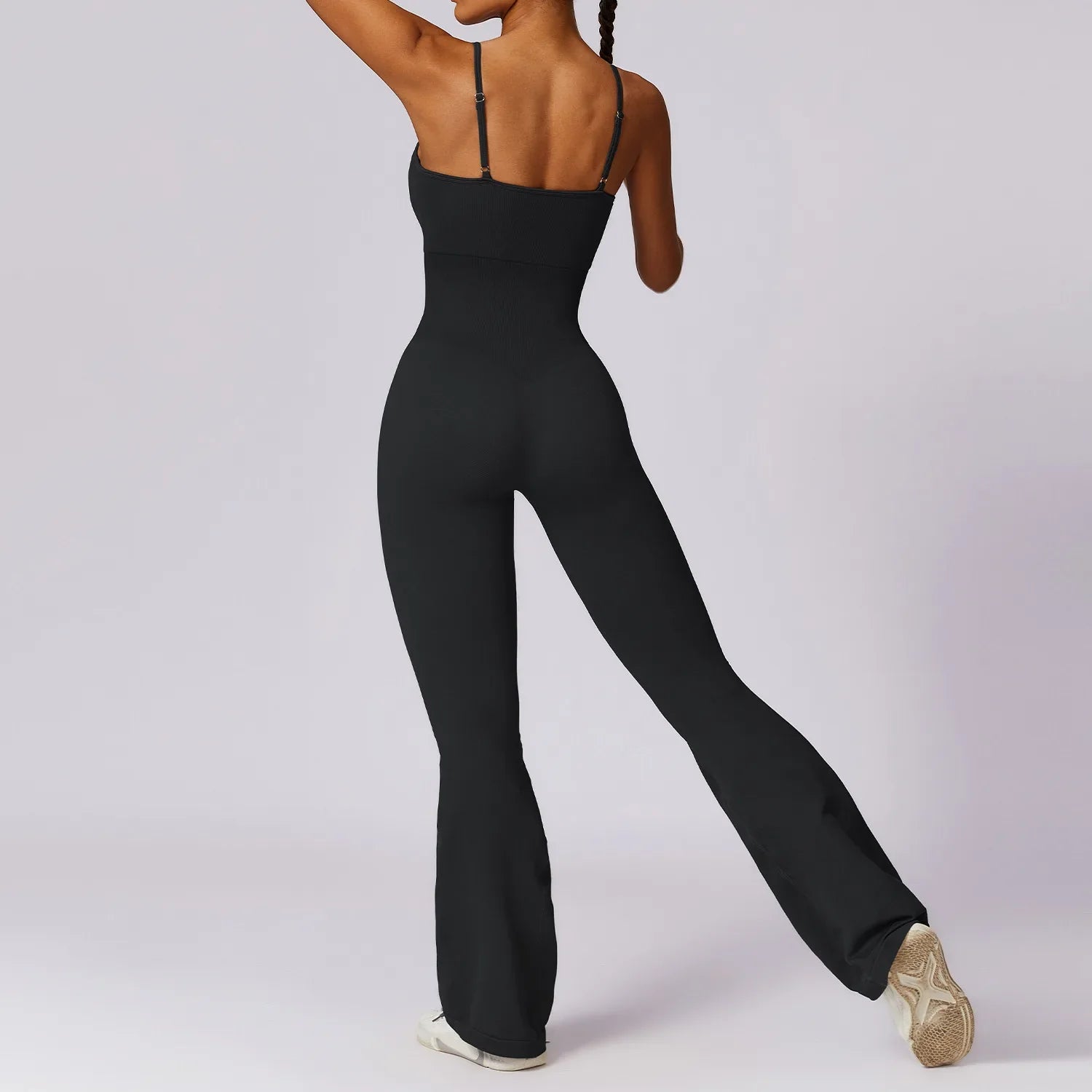 Seamless Jumpsuit Gym Set Women Training Yoga Suit Sportswear Women Sports Jumpsuit Fitness Rompers Stretch Workout Bodysuits Advanced Black CHINA
