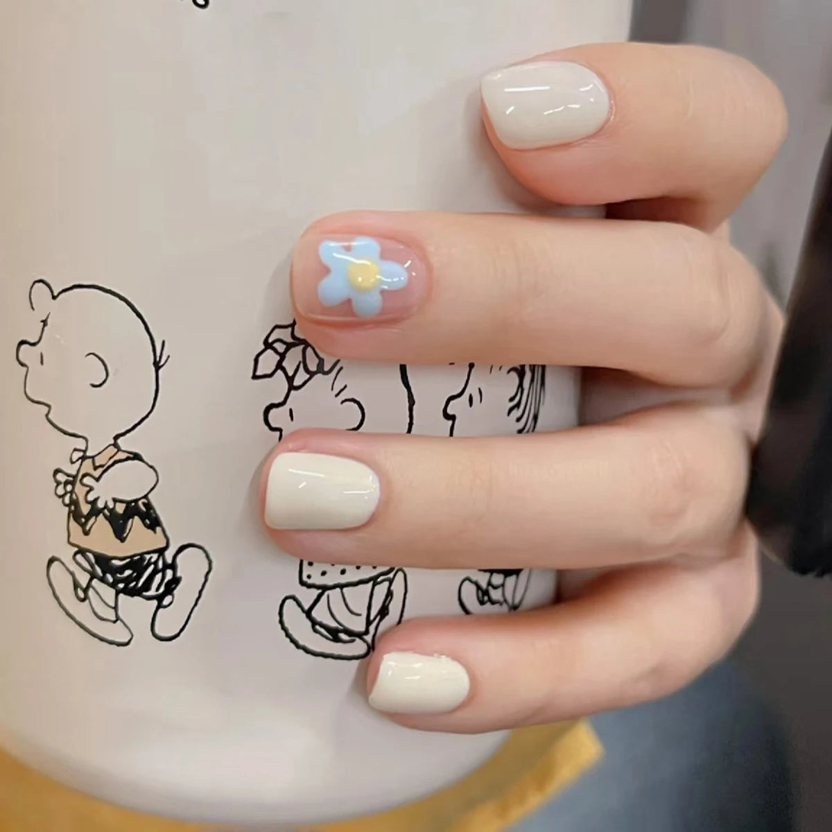 24pcs Red Rose Fake Nails Long Flower Ballet Press on Nails Design French False Nail Full Cover Wearable Fake Nail Tips Art