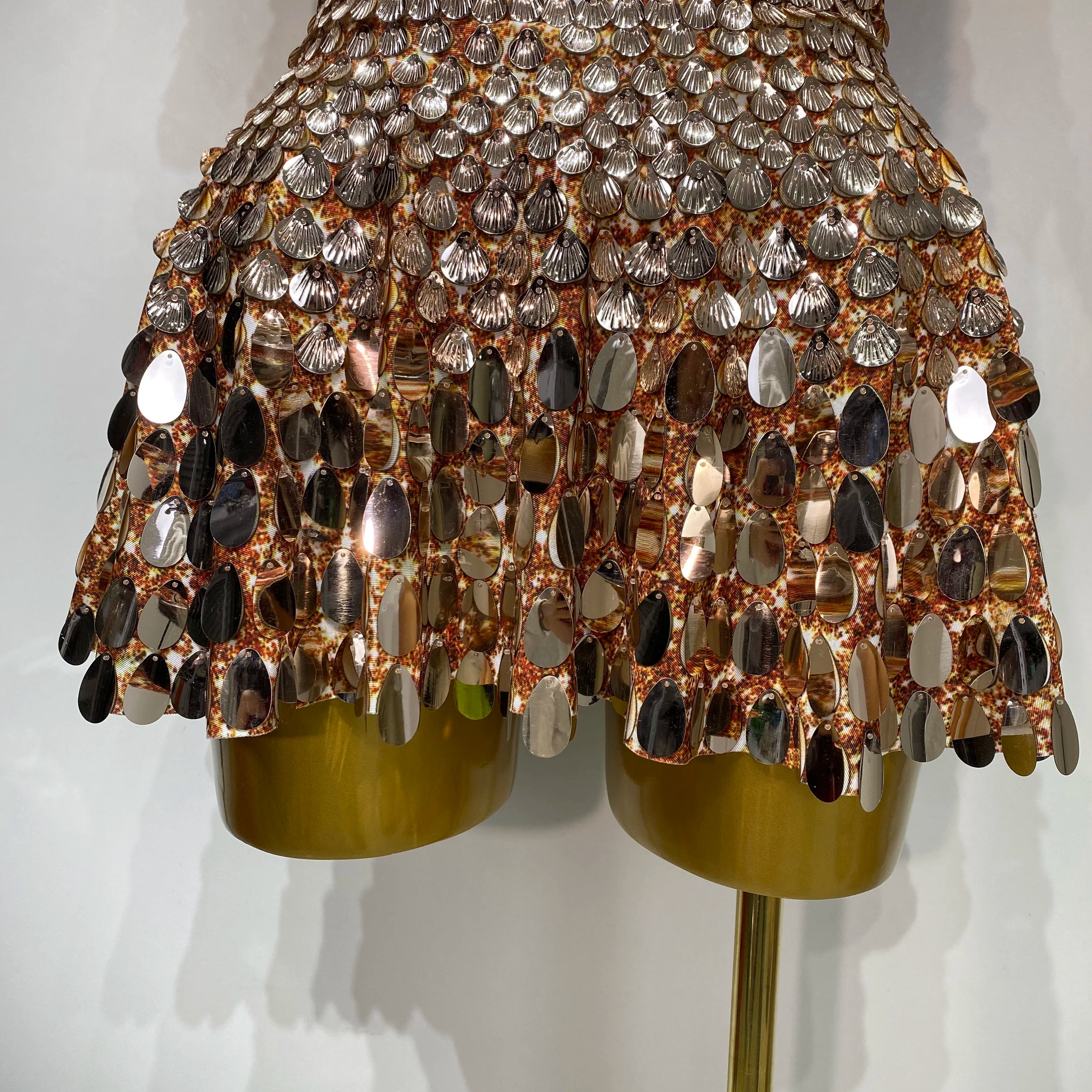 Sparkly Sequins Luxury Birthday Party Gown Short Dress Dancer Stage Performance Wear Women Sexy Nightclub Dress Festival Outfit