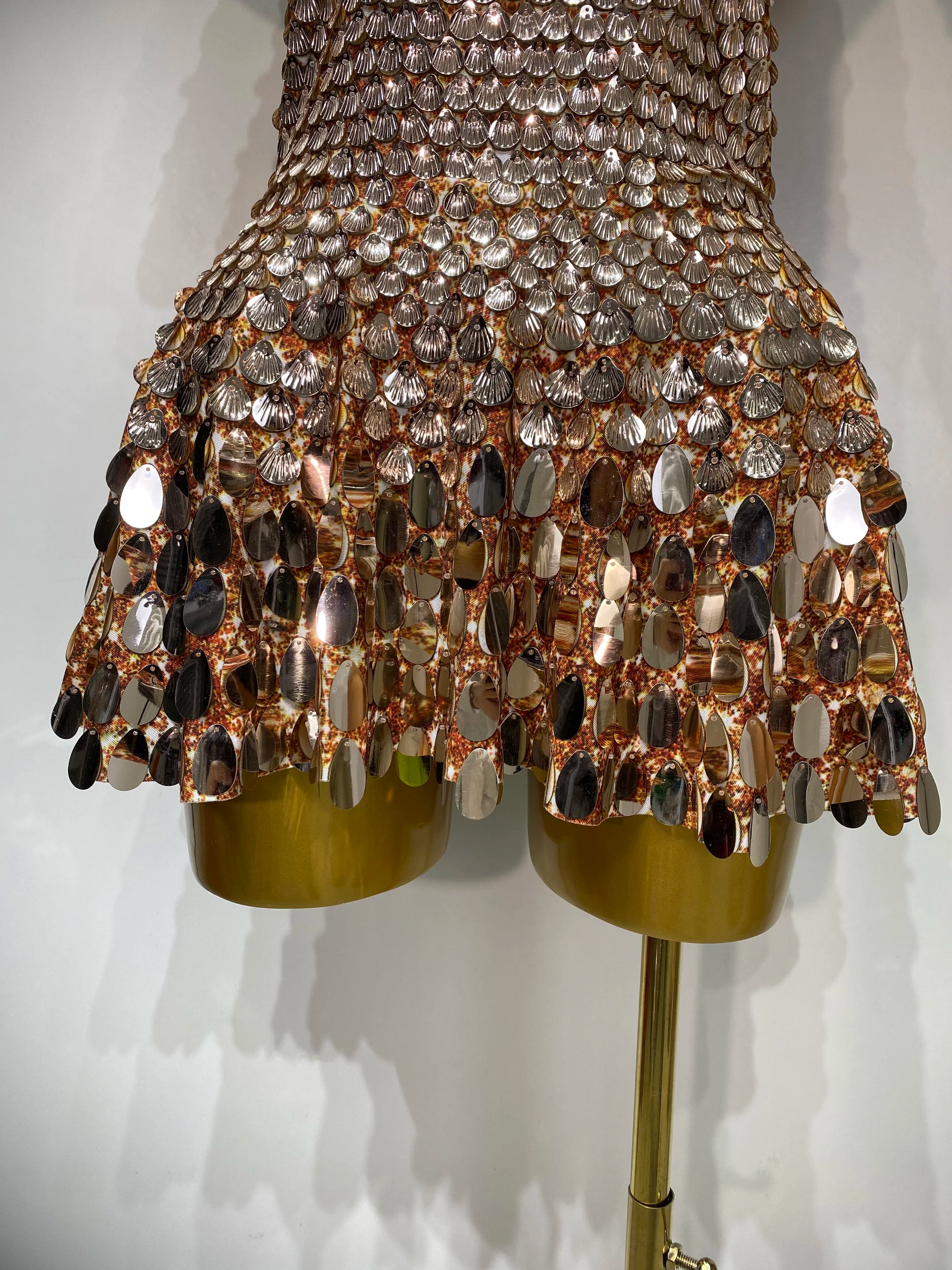 Sparkly Sequins Luxury Birthday Party Gown Short Dress Dancer Stage Performance Wear Women Sexy Nightclub Dress Festival Outfit