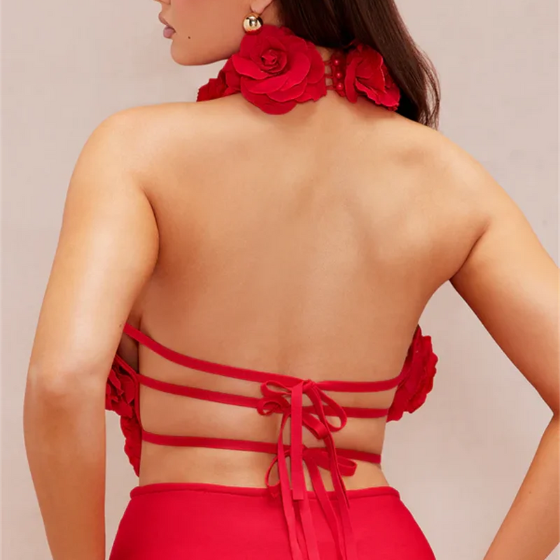 New Summer Sexy Halter Sleeveless  Package Hips Ankle Lenght Bandage Dress Graceful Woman Party Dress Cocktail Party Vestido