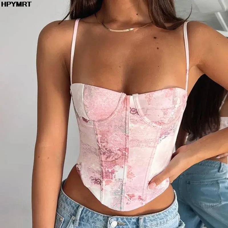 New Summer Women Lady Female Crop Top Sleeveless T-Shirt Tank Tops Summer Beach Vest Bare Pink Blue Sexy Clothes Top 2334-pink