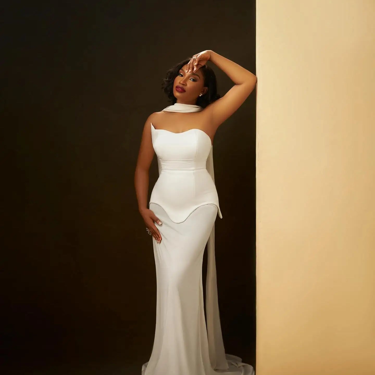 White Black Color Women Sexy Strapless Off the Shoulder Bodycon Bandage Dress Celebrity Red Carpet Evening Party Birthday Dress