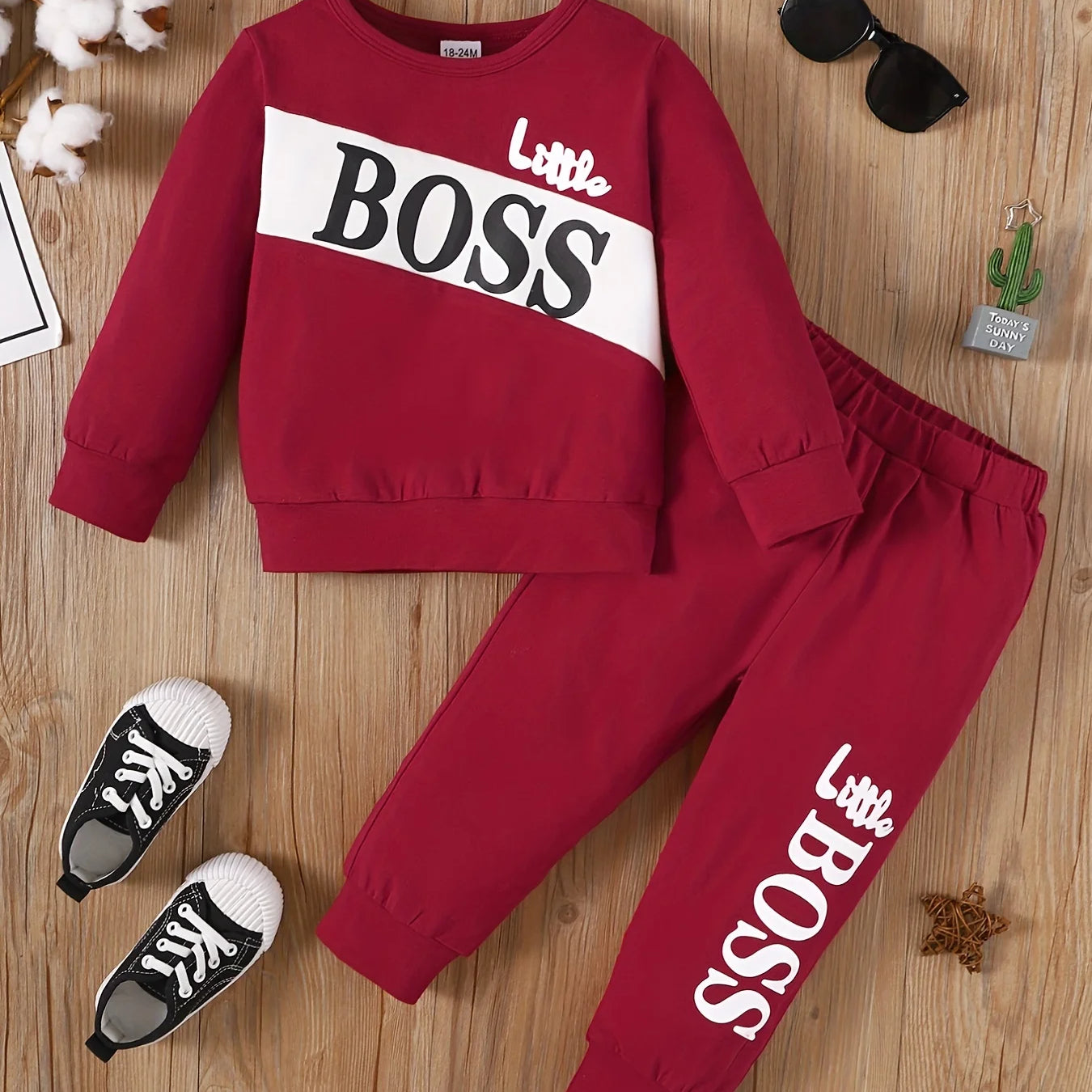 Kids Boy 1-6 Years Fashion Cool Boy Clothing Set Long Sleeves Letter Printed Top Pants Spring Autumn Little Boy Sporty Outfit