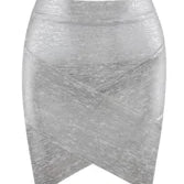 Saia curta e grossa de rayon para mulheres de alta qualidade, minissaia fofa para festa de coquetel