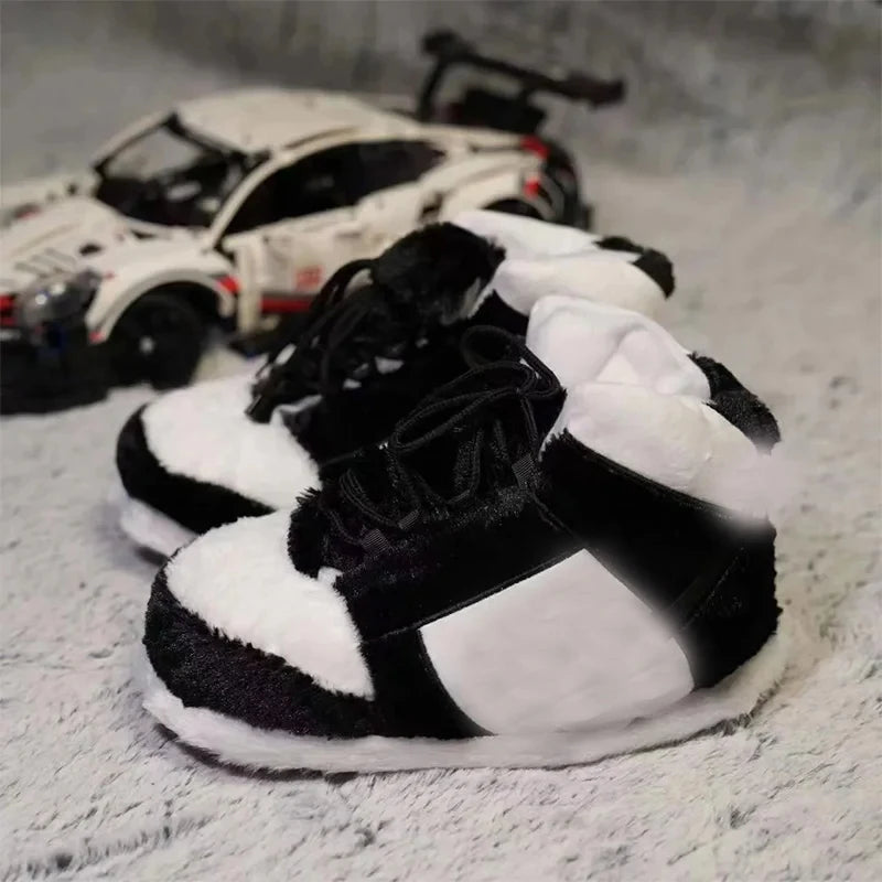 Women/Men Sneakers Unisex Winter Warm Home Slippers One Size Lady Indoor Cotton Shoes Woman House Floor Slippers Fashion Trend 01 One size