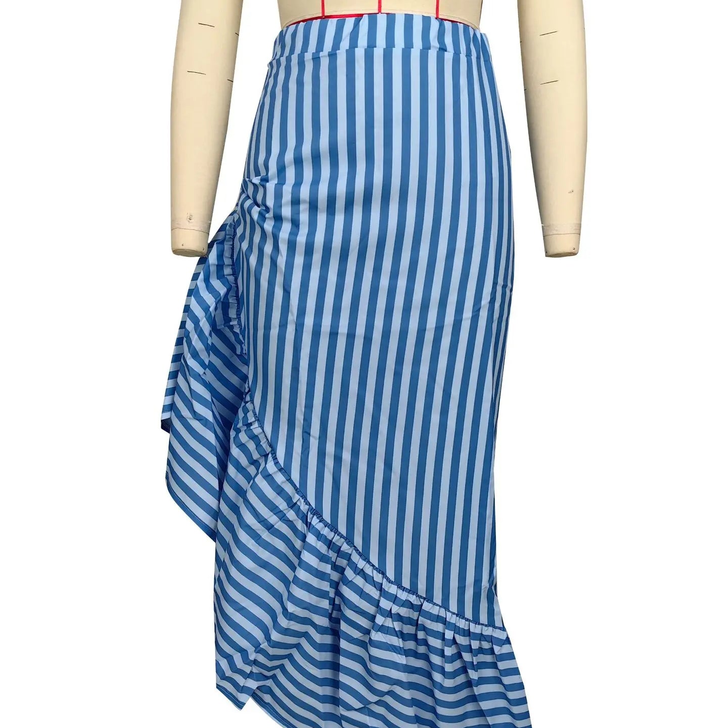 Maxi Ruffle Skirts Dress Sexy Club Party Wear Women Summer Clothes Elegant Luxury Dress High Waist Long Ladies Skirts