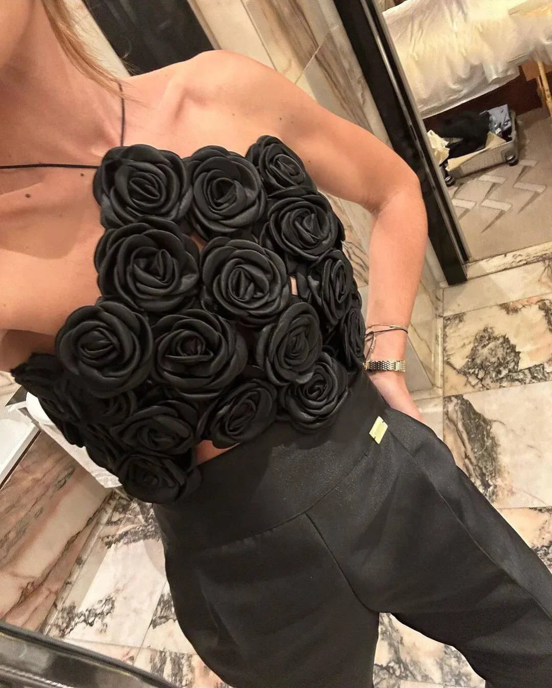 Summer Women Sexy Strap Big Flowers Bodycon Mini Tops Off the Shoulder Nightclub Party Celebrate Wear