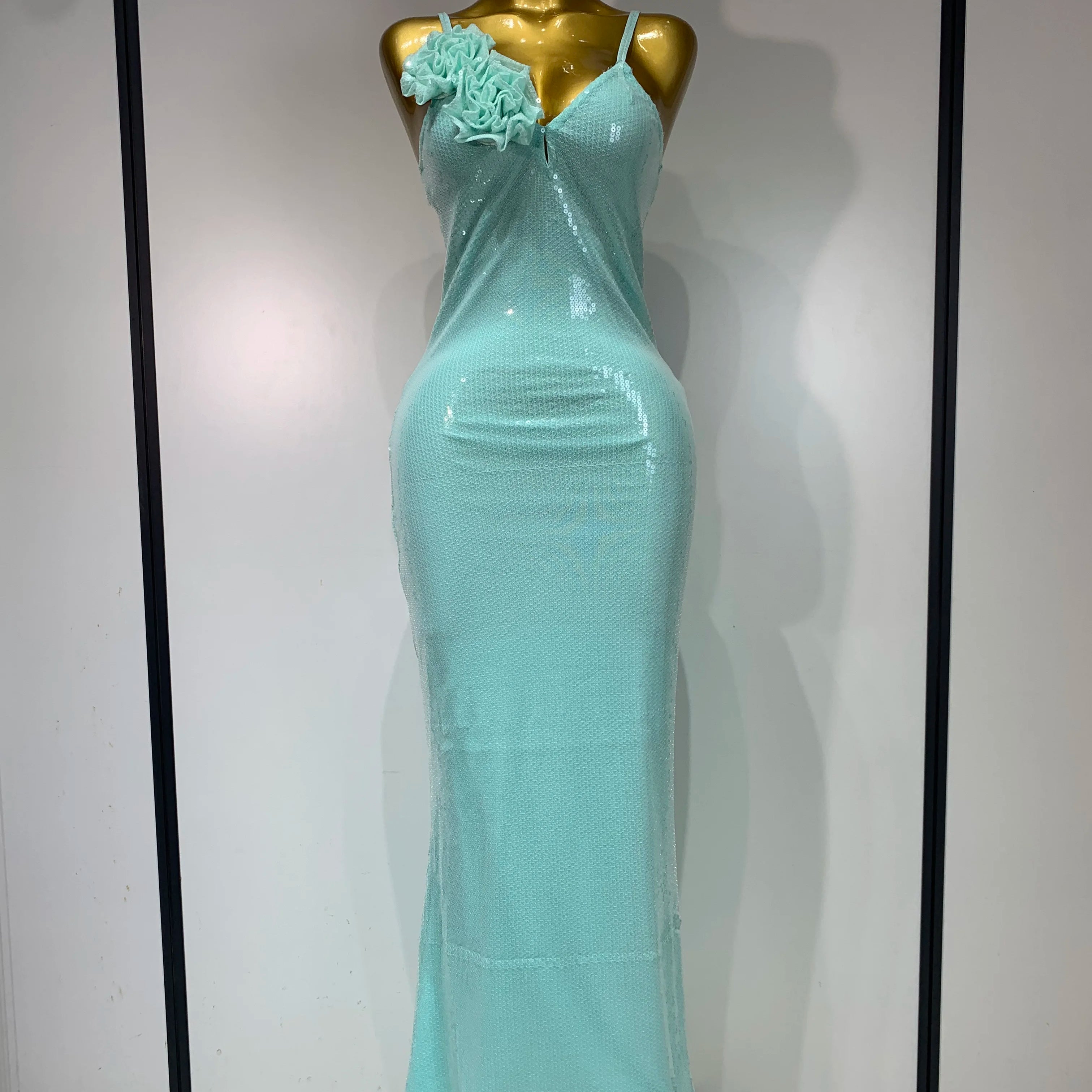 Women Sexy Sling V Neck Appliques Sequines Glitter Bodycon Long Dresses 2025 Luxury Birthday Party Celebrity Evening Prom Gown