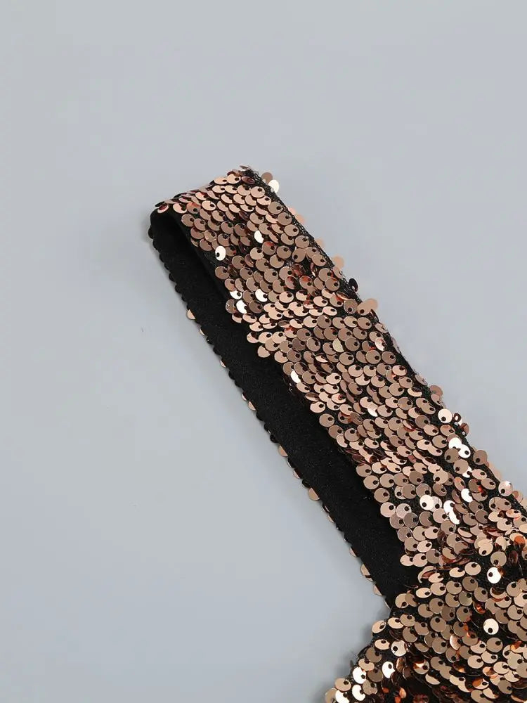 Skirts Sets Crop Top + Low Waist New Two Piece Set Birthday Outfit Luxury Suit Summer New Sequins Prom Elegant Gowns