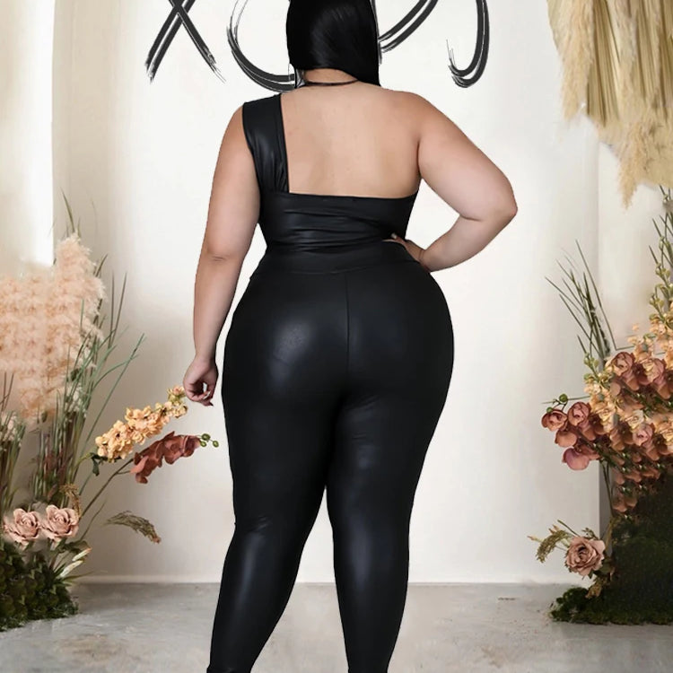 Two Piece Set for Women Strapless Crop Top and Pants Tight Night Club Outfit Sexy Set Plus Size Suit Wholesale Dropshipping