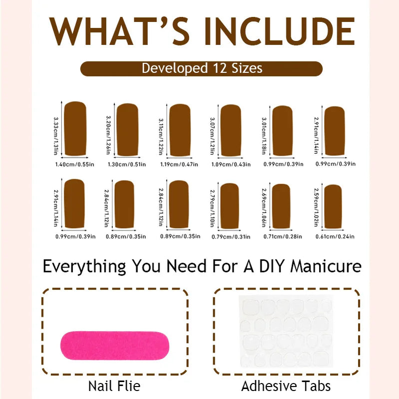 Simple White French Fake Nails 24Pcs Nude Color Press On Nails with 3D Bowknot Designers Women Girls Daily Charm Manicure