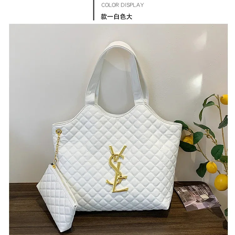 Must-Have 2025! Korean Spring/Summer Padded Shoulder Bag - Quilted Stitch, Popular Insert & Spacious Euro-American Style