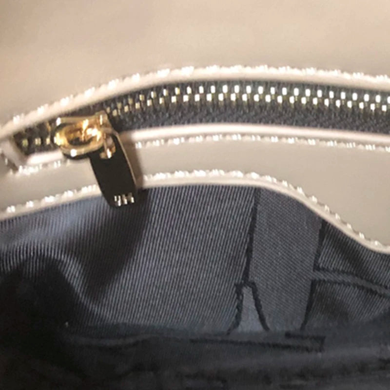 Designer Luxury Brand Chain Bag Fashion Italian Sewing Line Square High Quality PU Material 2025 New Women's Crossbody Bag