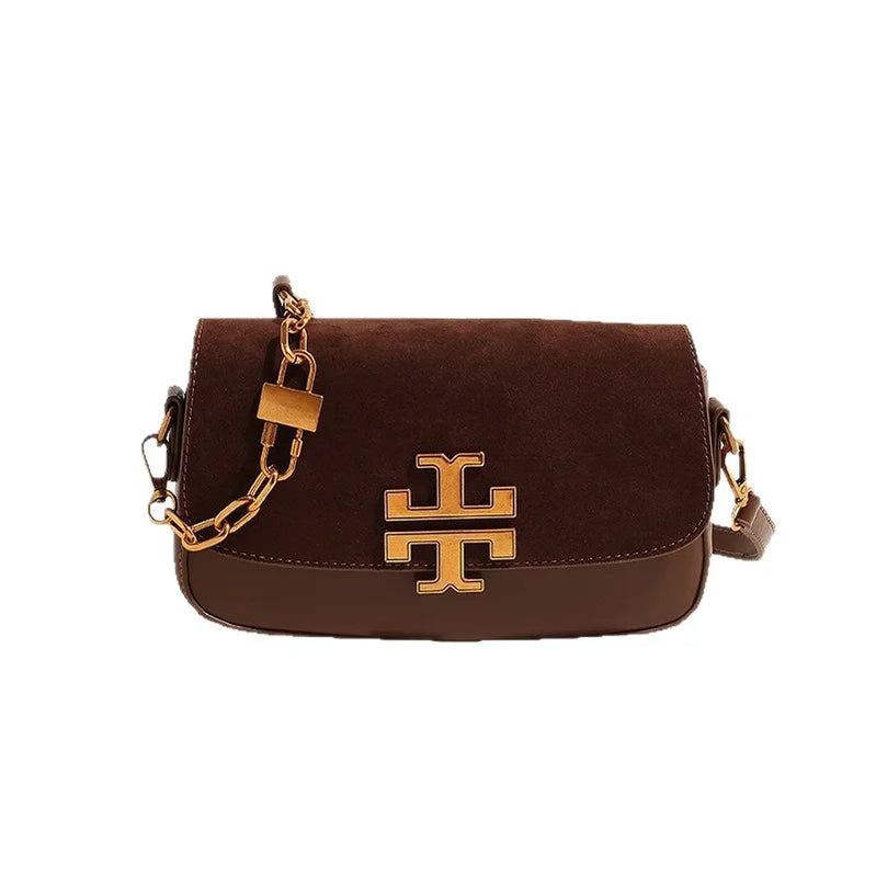 2026 Trendy Paris Diagonal Span Women's Bag Fashionable Versatile Chain Luxury Shoulder Bag Underarm Portable Small Square Bag