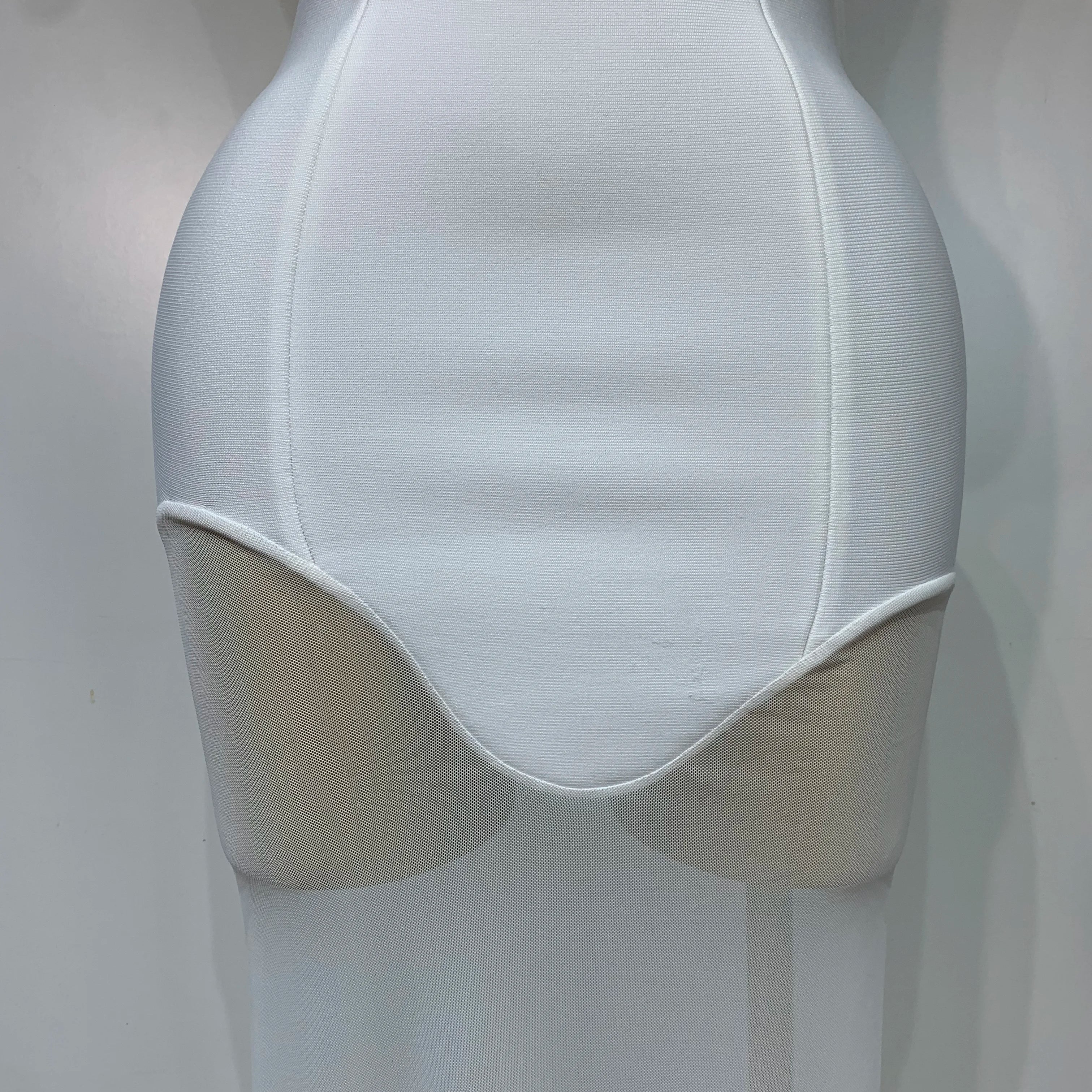 Women Sexy Strapless Mesh Patchwork Bandage Long Dress With Scarf 2025 Elegant Backless Maxi Dresses Celebrity Club Party Outfit