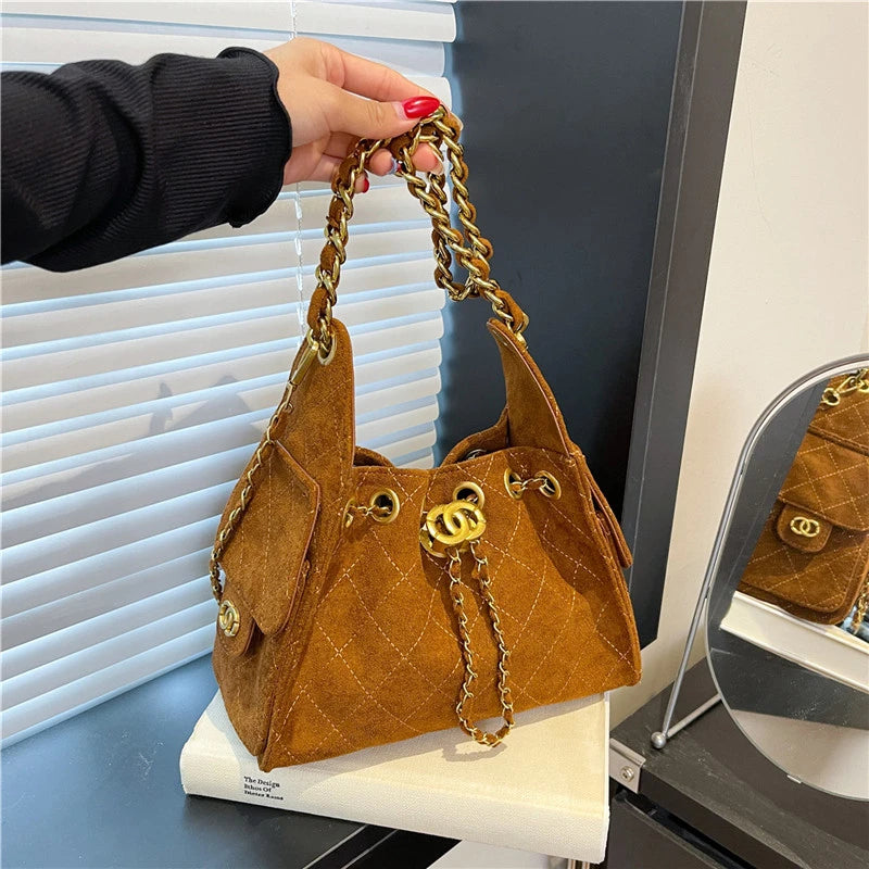 Luxury Brand Women Classic Crossbody Bag Elegant Leather Tote High End Shoulder Bag Vintage Designer