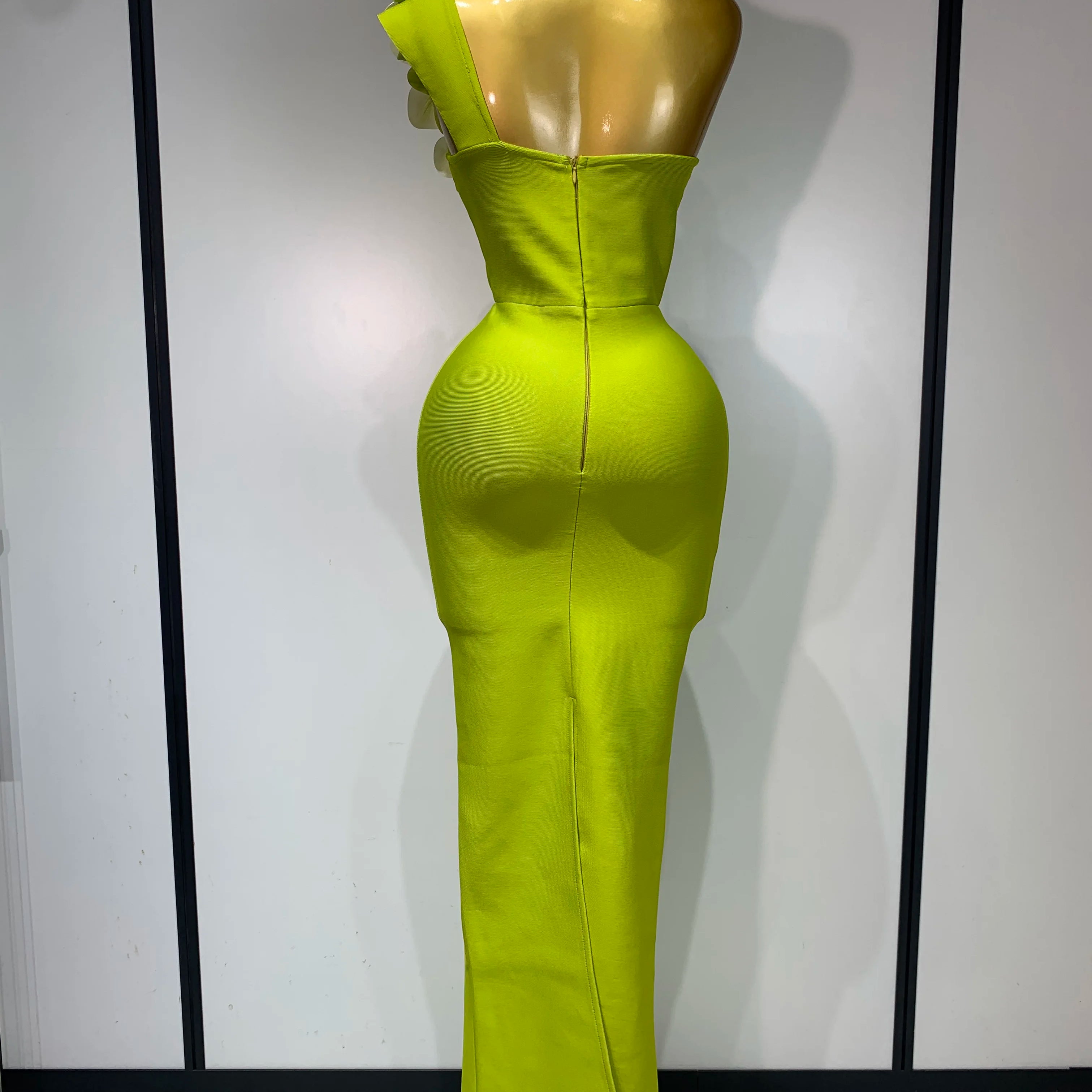 Women Designer Bodycon Bandage Luxury Birthday Party Dress Elegant V Neck Appliques Maxi Long Celebrity Evening Prom Gowns