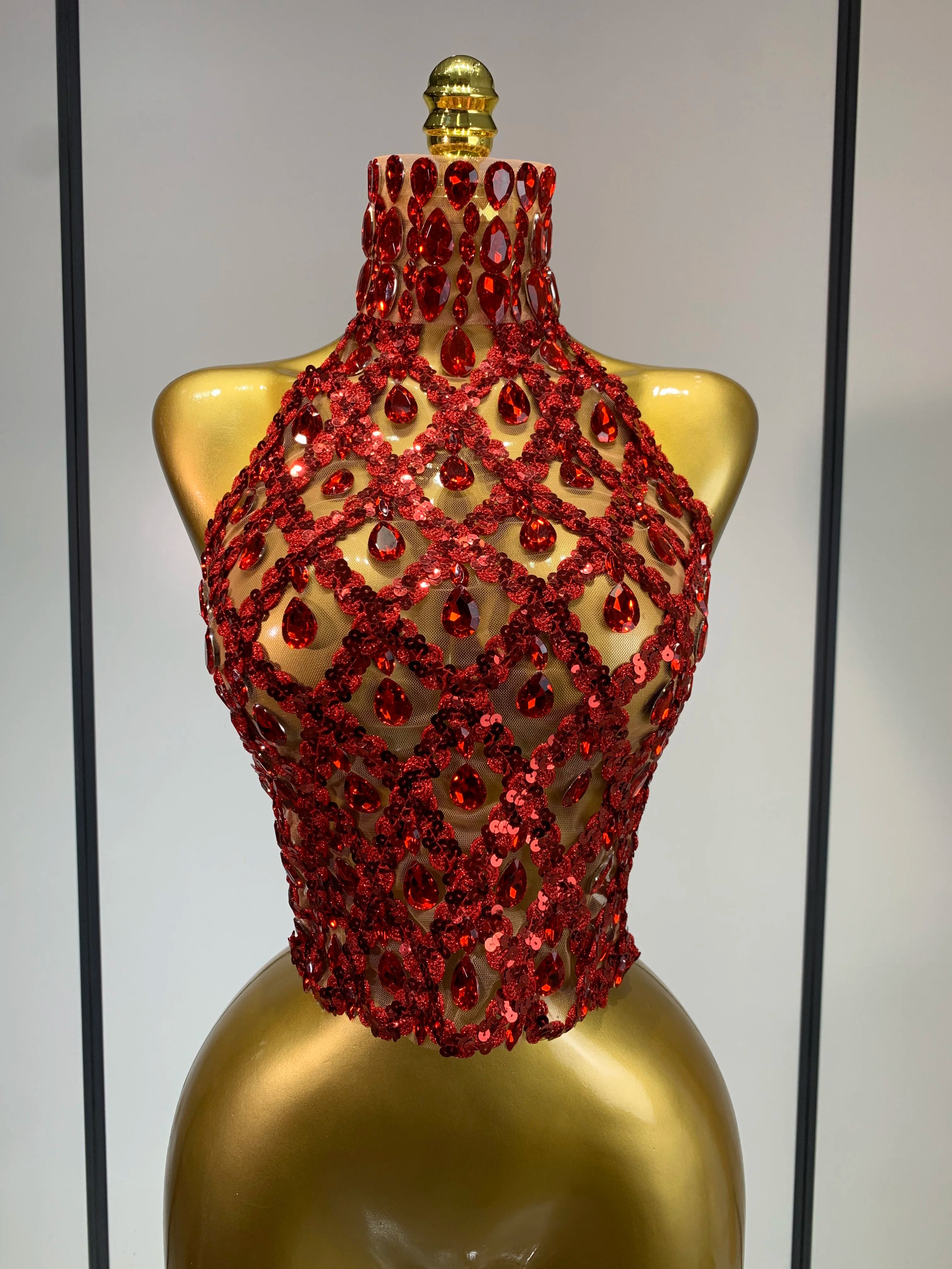 Sparkly Slver Rhinestone Sequins Mesh See Through Top Women Sexy Nightclub Evening Party Backless Spicy Girl Stage Outfit