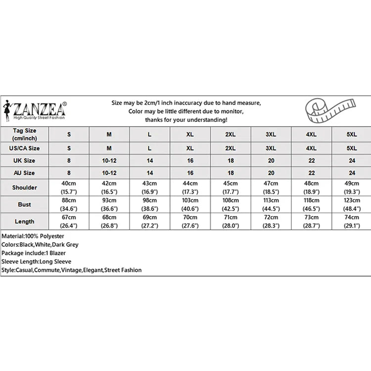 ZANZEA Autumn Shawl Collar Split Sleeve Coat 2023 Women Cloak Blazer Fashion Solid OL Cape Office Casual Suit Jacket Workwear